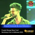 Cover Art – Purple Range New Cool Nonstop Live In Abbowa 2025.mp3